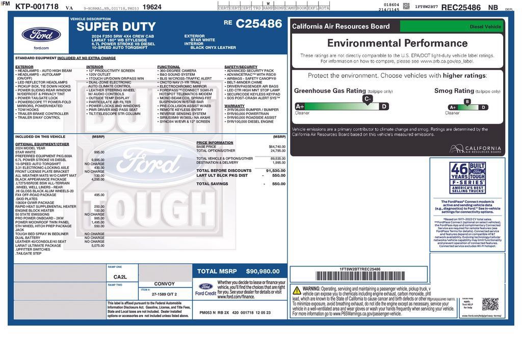 Used 2024 Ford F250 Lariat w/ Lariat Ultimate Package AWD/4WD image 6