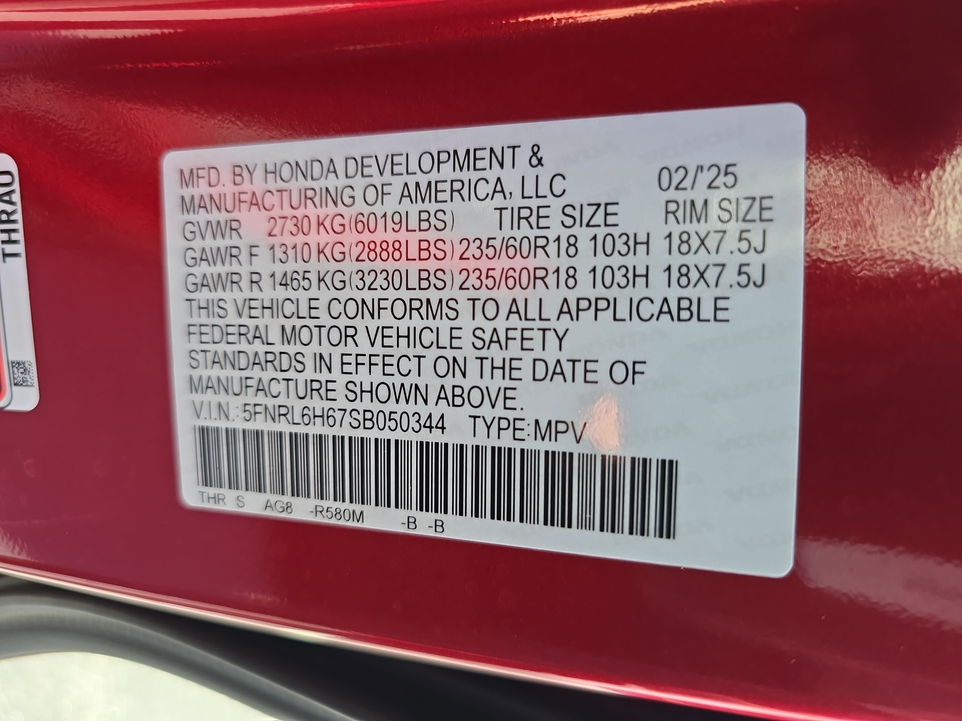 Used 2025 Honda Odyssey EX-L image 35