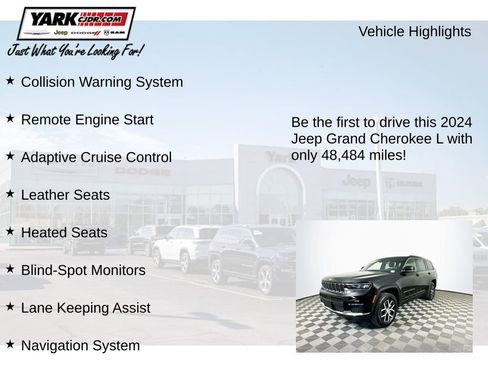 Certified 2024 Jeep Grand Cherokee L Limited w/ Luxury Tech Group II image 13
