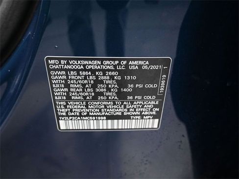 Used 2021 Volkswagen Atlas SE image 18
