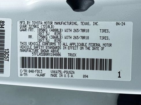 Used 2024 Toyota Tundra SR5 AWD/4WD image 38