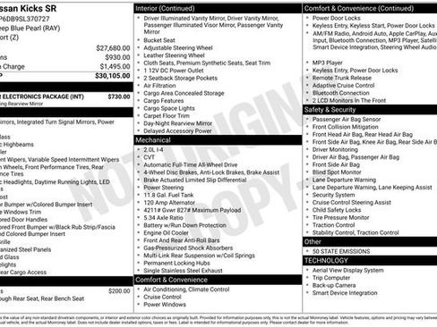 Certified 2025 Nissan Kicks SR w/ Interior Electronics Package image 2