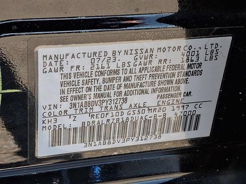 Certified 2023 Nissan Sentra SR w/ Midnight Edition Package FWD image 29