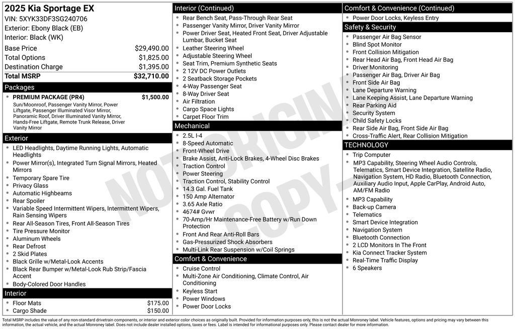 Used 2025 Kia Sportage EX w/ Premium Package FWD image 6