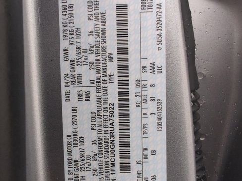 Certified 2024 Ford Escape Active w/ Cold Weather Package image 46