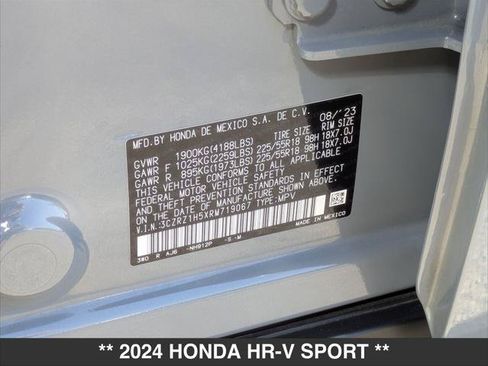Used 2024 Honda HR-V Sport image 23