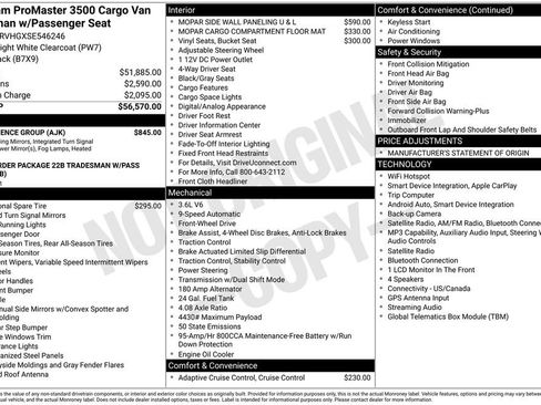 Used 2025 RAM ProMaster 3500 w/ Convenience Group FWD image 35