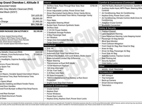 New 2025 Jeep Grand Cherokee L Altitude image 47