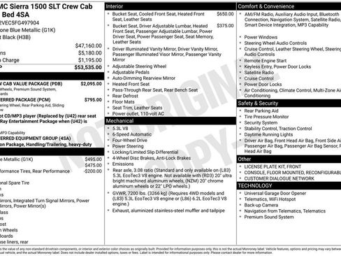 Used 2015 GMC Sierra 1500 SLT w/ SLT Crew Cab Value Package AWD/4WD image 13