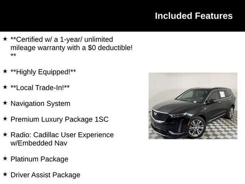 Certified 2023 Cadillac XT6 Premium Luxury w/ Platinum Package FWD image 4