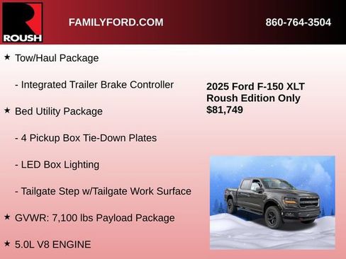 New 2025 Ford F150 XLT w/ Equipment Group 303A High image 26