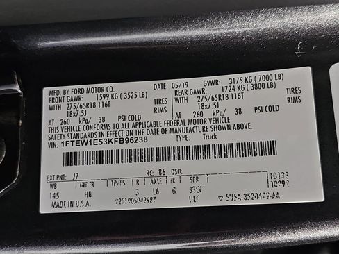 Used 2019 Ford F150 Lariat w/ Equipment Group 502A Luxury AWD/4WD image 32