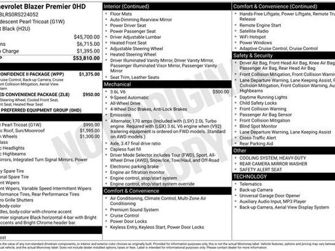 Used 2024 Chevrolet Blazer Premier w/ Driver Confidence II Package AWD/4WD image 4