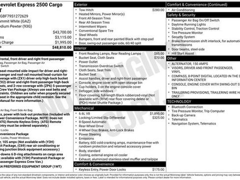 New 2025 Chevrolet Express 2500 Extended RWD image 4