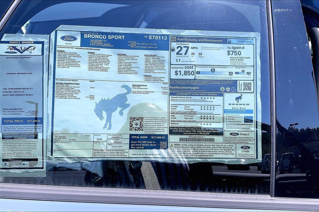 New 2026 Ford Bronco Sport Big Bend w/ Convenience Package AWD/4WD image 14