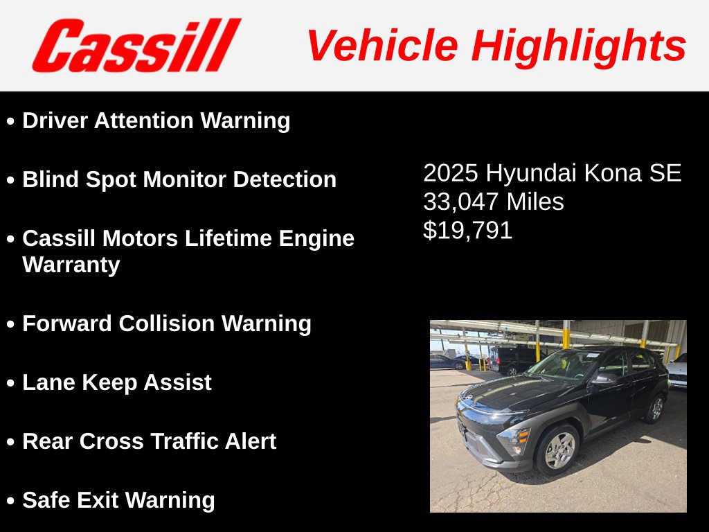 Used 2025 Hyundai Kona SE FWD image 3
