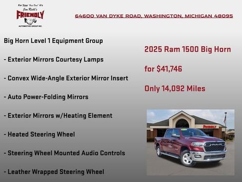 Used 2025 RAM 1500 Big Horn AWD/4WD image 15