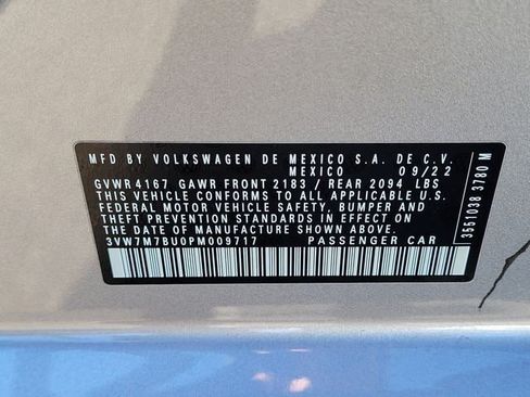 Certified 2023 Volkswagen Jetta SE w/ Panoramic Sunroof Package FWD image 29