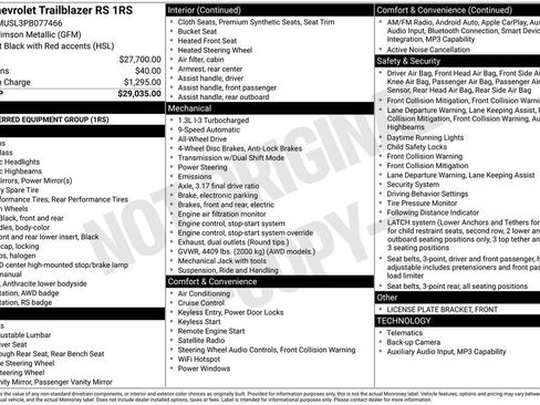 Used 2023 Chevrolet TrailBlazer RS image 11