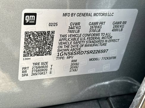 Certified 2025 Chevrolet Tahoe Premier AWD/4WD image 42