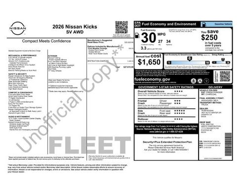 Used 2026 Nissan Kicks SV w/ Cold Weather Package AWD/4WD image 20
