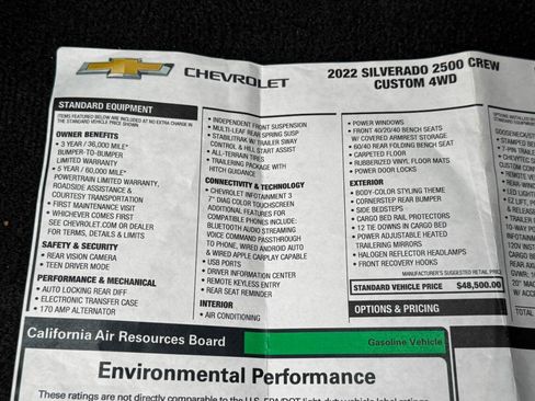 Used 2022 Chevrolet Silverado 2500 Custom w/ Gooseneck/5TH Wheel Package AWD/4WD image 40