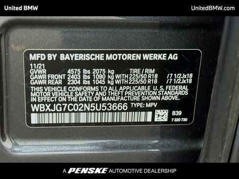 Used 2022 BMW X1 sDrive28i w/ Premium Package image 15