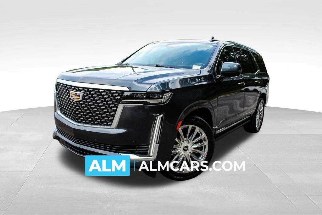 Used 2021 Cadillac Escalade Premium Luxury w/ Driver Assist Tech Package AWD/4WD image 1