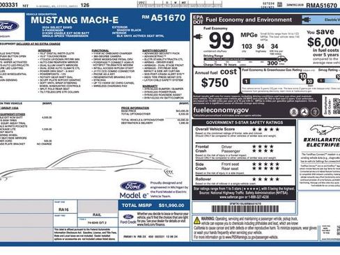 Used 2024 Ford Mustang Mach-E Select w/ Comfort Package Lite image 6