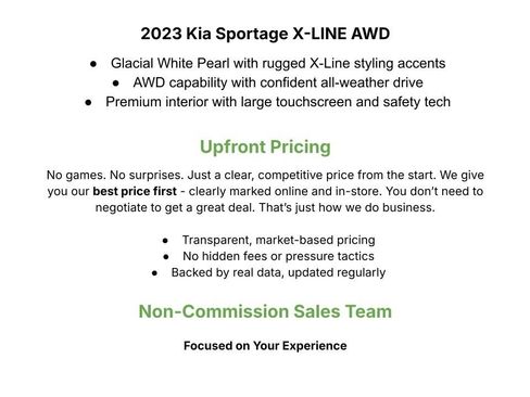 Certified 2023 Kia Sportage X-Line AWD/4WD image 2