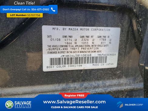 Used 2008 MAZDA MAZDASPEED3 Sport FWD image 16