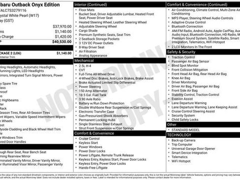 Used 2025 Subaru Outback Onyx Edition w/ Tech Package 2 image 37