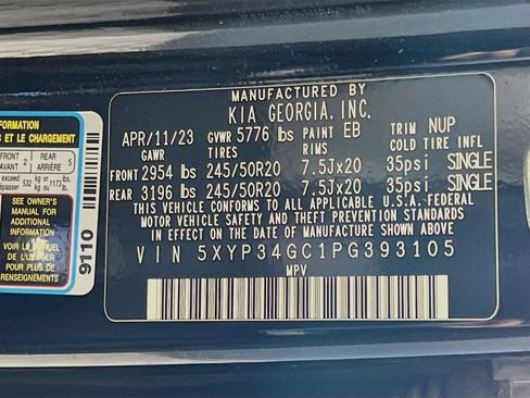 Used 2023 Kia Telluride EX w/ EX Captain's Chair Package FWD image 14