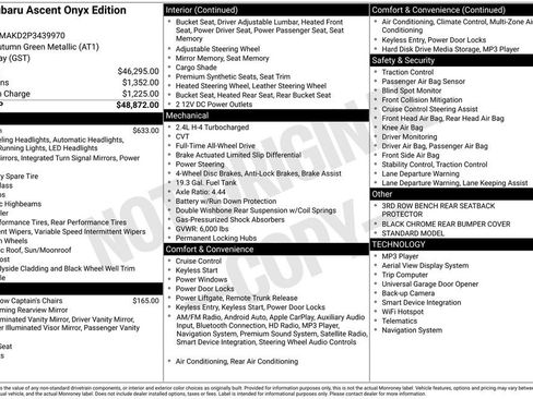 Used 2023 Subaru Ascent Onyx Edition Limited image 9