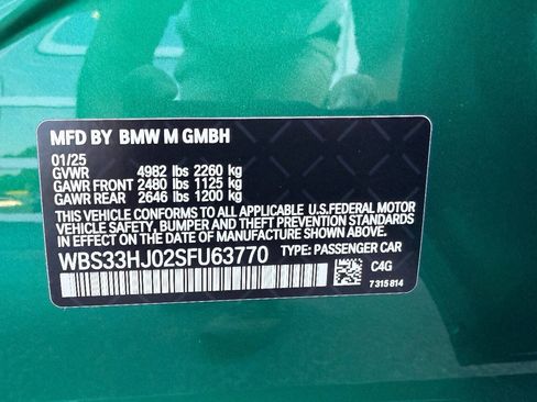 Used 2025 BMW M3 Competition w/ M Carbon Exterior Package AWD/4WD image 44