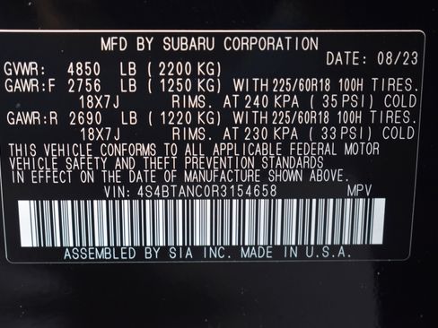 Used 2024 Subaru Outback Limited image 41