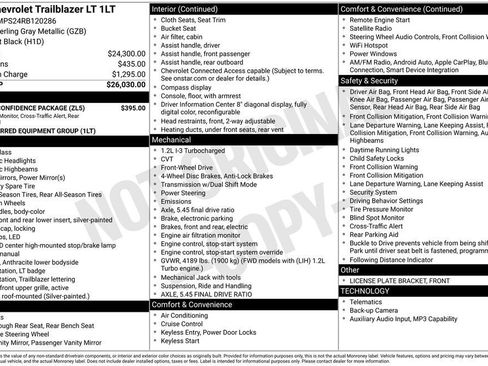Used 2024 Chevrolet TrailBlazer LT w/ Driver Confidence Package FWD image 2