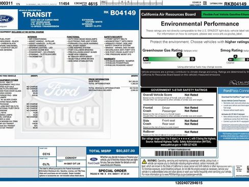 Used 2024 Ford Transit 250 Low Roof w/ Exterior Upgrade Package image 2