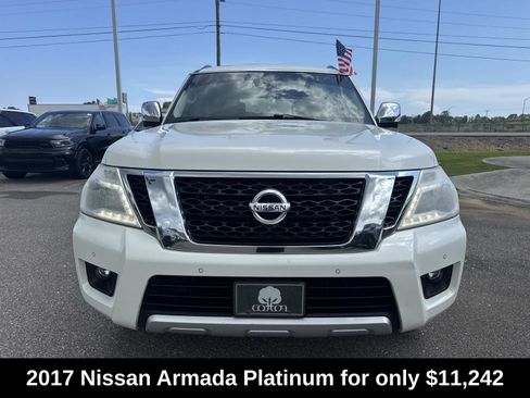 Used 2017 Nissan Armada Platinum w/ Captain Seat Package RWD image 2