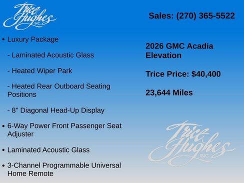 Used 2026 GMC Acadia Elevation w/ Elevation Premium Package FWD image 14