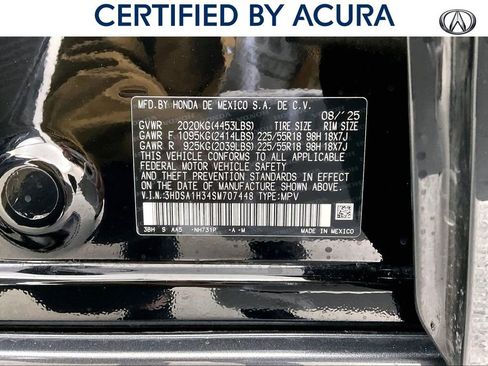 Certified 2025 Acura ADX FWD image 43
