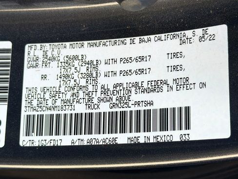Used 2022 Toyota Tacoma TRD Sport w/ Technology Package RWD image 34
