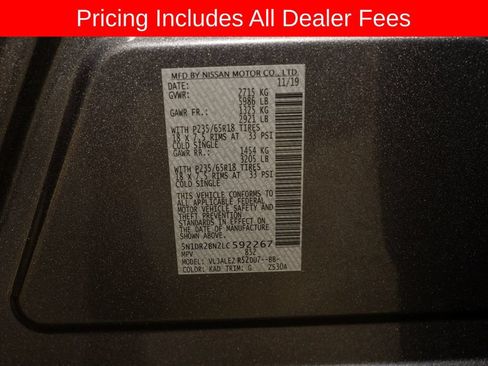 Used 2020 Nissan Pathfinder SV w/ Cargo Package FWD image 20