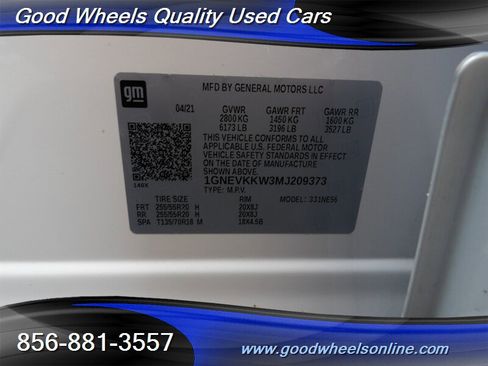 Used 2021 Chevrolet Traverse Premier w/ LPO, Floor Liner Package AWD/4WD image 29
