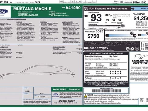 Certified 2023 Ford Mustang Mach-E Premium AWD/4WD image 39