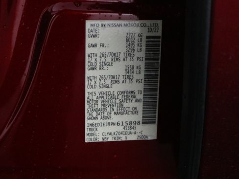 Used 2023 Nissan Frontier Pro-X w/ Technology Package image 39