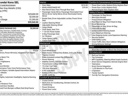 Certified 2024 Hyundai Kona SEL w/ Convenience Package FWD image 3