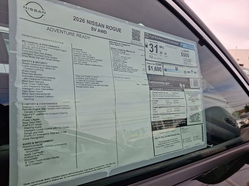 New 2026 Nissan Rogue SV image 5