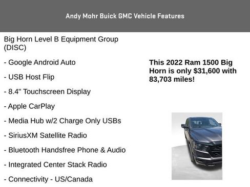 Used 2022 RAM 1500 Big Horn AWD/4WD image 16