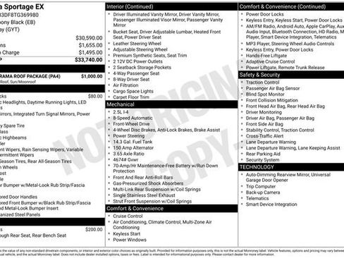New 2026 Kia Sportage EX w/ EX Panorama Roof Package FWD image 4